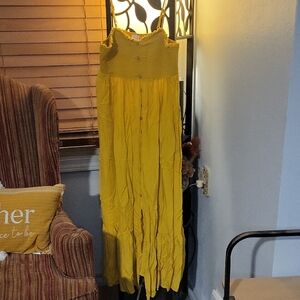 Pink Lily Sunlit Yellow Maxi Dress